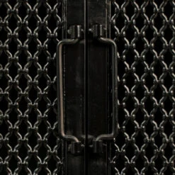 Laag Kastje Zwart Metaal -BEPUREHOME Winkel dutchbone denver lage zwart metalen wandkast 06