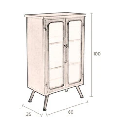 Vintage Metalen Kastje -BEPUREHOME Winkel dutchbone denza vintage metalen kastje 7