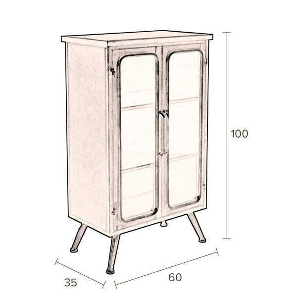 Vintage Metalen Kastje - Afbeelding 7