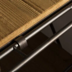 Vurenhouten Open Wandrek 19 Vurenhouten Open Wandrek -BEPUREHOME Winkel dutchbone iron vurenhouten open wandrek 05