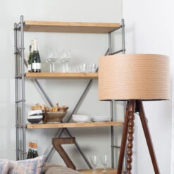 Vurenhouten Open Wandrek 14 Vurenhouten Open Wandrek -BEPUREHOME Winkel dutchbone iron vurenhouten open wandrek 08