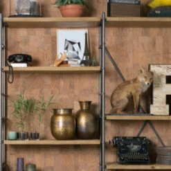 Vurenhouten Open Wandrek 15 Vurenhouten Open Wandrek -BEPUREHOME Winkel dutchbone iron vurenhouten open wandrek 09