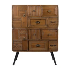 Voorkant -BEPUREHOME Winkel dutchbone jove antieklook wandkast vurenhout 02