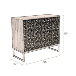 Kleurrijk Dressoir Mangohout -BEPUREHOME Winkel dutchbone meena kleurrijk dressoir mangohout 14