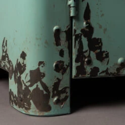 Lockerkast Vintage Blauw -BEPUREHOME Winkel dutchbone rusty hoge blauwe metalen lockerkast 07