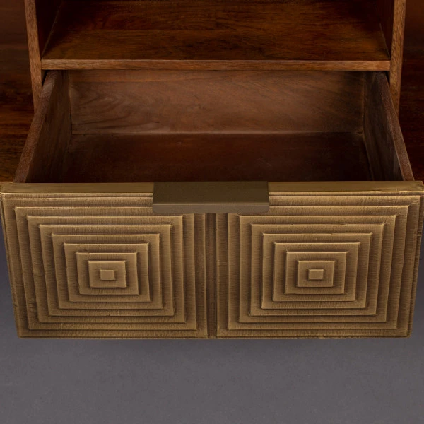 Tv-meubel Mangohout Goud 9 Tv-meubel Mangohout Goud - Afbeelding 7