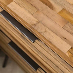 Eigentijds Nachtkastje Teakhout -BEPUREHOME Winkel eigentijds nachtkastje teakhout teca strip giani 03