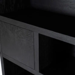 Boekenkast Zwart Eiken 150 Cm -BEPUREHOME Winkel eleonora helsinki boekenkast zwart eiken 150 cm 03