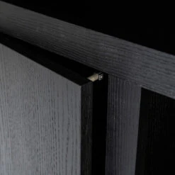 Hoge Kast Zwart Eiken 120 Cm -BEPUREHOME Winkel eleonora helsinki hoge kast zwart eiken 120 cm 05