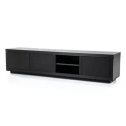Tv-meubel Zwart Eiken 200 Cm -BEPUREHOME Winkel eleonora helsinki tv meubel zwart eiken 200 cm 02