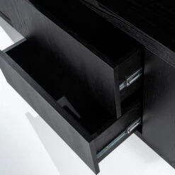 Vakkenkast Zwart Eiken 200 Cm -BEPUREHOME Winkel eleonora helsinki vakkenkast zwart eiken 200 cm 05