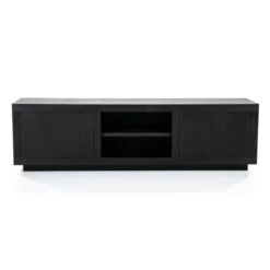 Zwart Tv-meubel Eiken 160 Cm