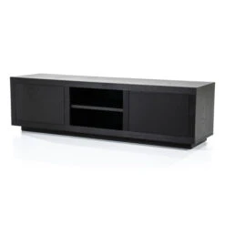 Zwart Tv-meubel Eiken 160 Cm -BEPUREHOME Winkel eleonora helsinki zwart tv meubel eiken 160 cm 02