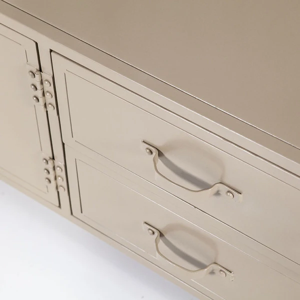 Zandkleur Dressoir Metaal 9 Zandkleur Dressoir Metaal - Afbeelding 7