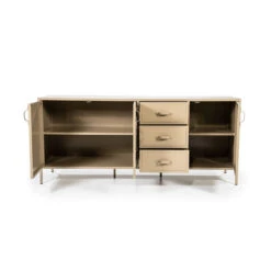 Zandkleur Dressoir Metaal 11 Zandkleur Dressoir Metaal -BEPUREHOME Winkel eleonora industrial zandkleur dressoir metaal 05