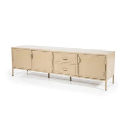 Zandkleur Tv-meubel Ijzer 185 Cm -BEPUREHOME Winkel eleonora industrial zandkleur tv meubel ijzer 185 cm 05