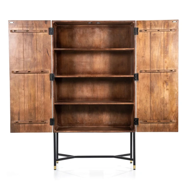 Kast Van Mangohout Met Snijwerk 4 Kast Van Mangohout Met Snijwerk - Afbeelding 2