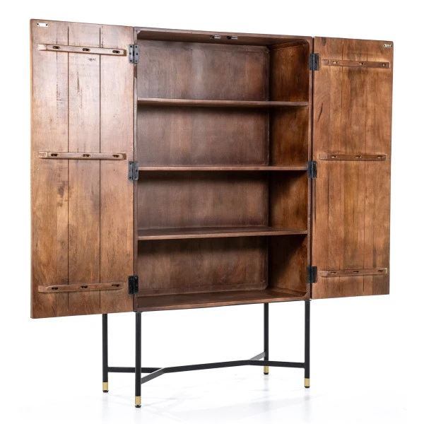 Kast Van Mangohout Met Snijwerk 5 Kast Van Mangohout Met Snijwerk - Afbeelding 3