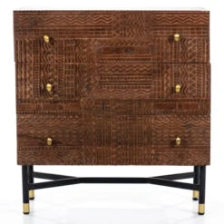 Ladekast Met Houtsnijwerk -BEPUREHOME Winkel eleonora isa ladekast met houtsnijwerk 01