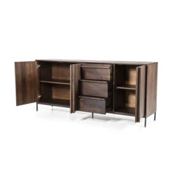 Dressoir Donker Mango Hout -BEPUREHOME Winkel eleonora jimmy dressoir donker mango hout 07