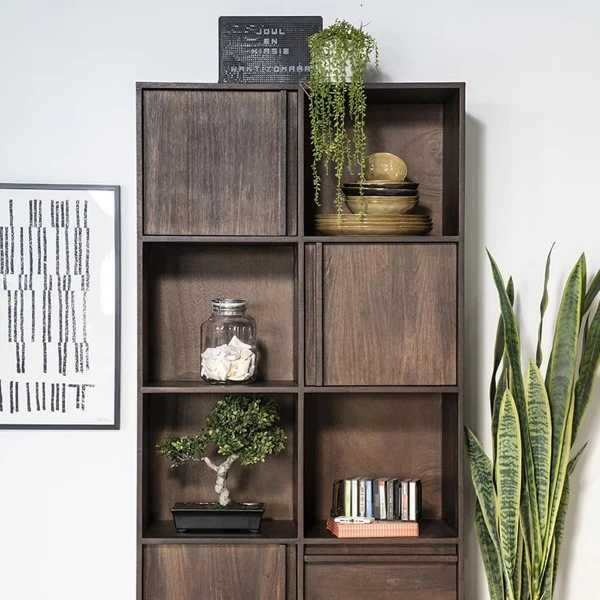 Kast Donker Mango Hout 7 Kast Donker Mango Hout - Afbeelding 5