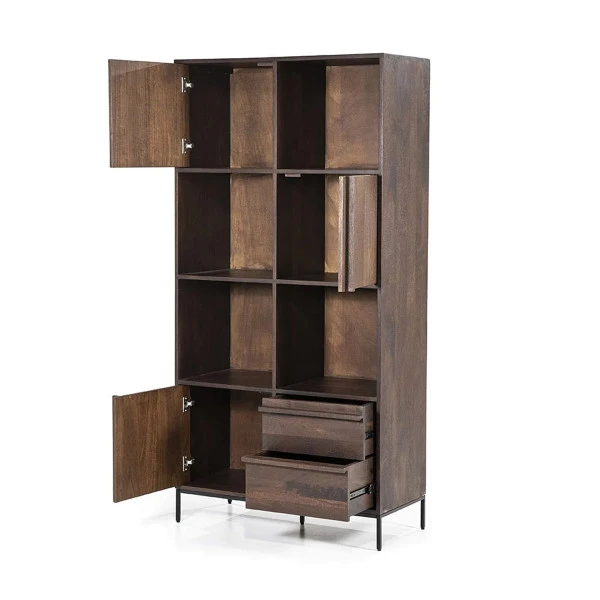 Kast Donker Mango Hout 6 Kast Donker Mango Hout - Afbeelding 4