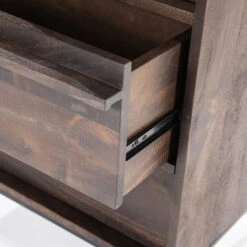 Smalle Kast Donker Mango Hout -BEPUREHOME Winkel eleonora jimmy smalle kast donker mango hout 05
