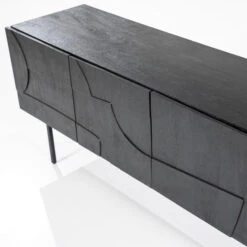 Zwart Tv-meubel Op Hoge Poten -BEPUREHOME Winkel eleonora maya zwart tv meubel op hoge poten 02