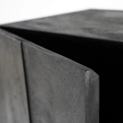 Zwarte Wandkast Mangohout -BEPUREHOME Winkel eleonora maya zwarte wandkast mangohout 03