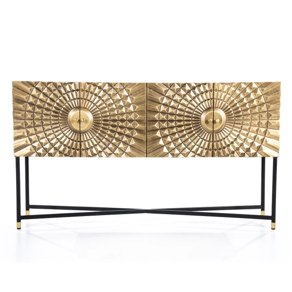 Goud Dressoir Op Hoge Poten 3 Goud Dressoir Op Hoge Poten