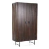 Donkerbruine Kast Met Houten Latjes -BEPUREHOME Winkel eleonora remi donkerbruine kast met houten latjes 02