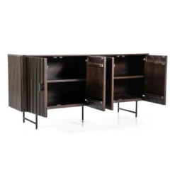 Dressoir Met Ronde Hoeken Donkerbruin -BEPUREHOME Winkel eleonora remi dressoir met ronde hoeken donkerbruin 04
