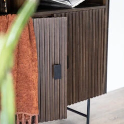 Houten Boekenkast Met Latjes -BEPUREHOME Winkel eleonora remi houten boekenkast met latjes 01 1