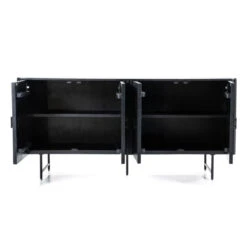 Zwart Dressoir Met Ronde Hoeken -BEPUREHOME Winkel eleonora remi zwart dressoir met ronde hoeken 03