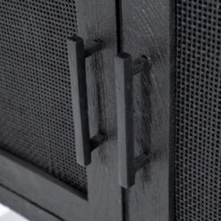 Zwart Tv-meubel Met Rotan Webbing -BEPUREHOME Winkel eleonora vic zwart tv meubel met rotan webbing 06