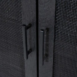 Zwarte Kast Met Rotan Webbing -BEPUREHOME Winkel eleonora vic zwarte kast met rotan webbing 05