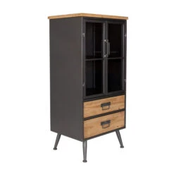 Vitrinekast Staal En Hout 11 Vitrinekast Staal En Hout -BEPUREHOME Winkel halfhoge vitrinekast damian lumz home 03