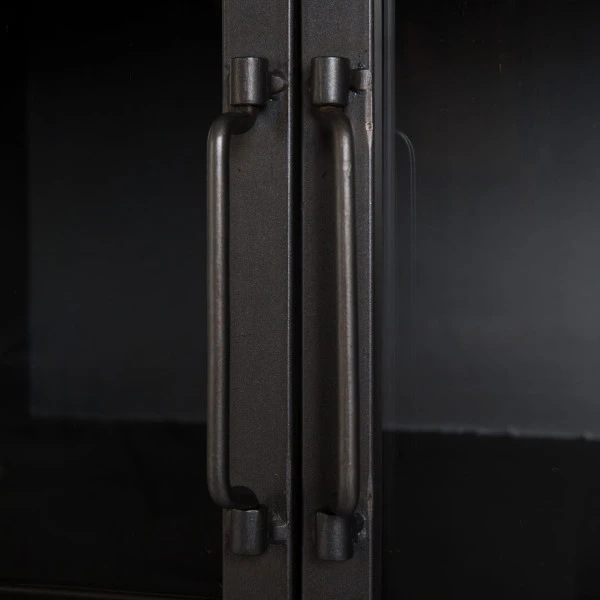 Vitrinekast Staal En Hout 7 Vitrinekast Staal En Hout - Afbeelding 5