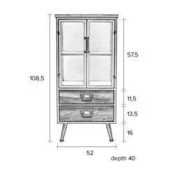 Vitrinekast Staal En Hout 12 Vitrinekast Staal En Hout -BEPUREHOME Winkel halfhoge vitrinekast damian lumz home 07