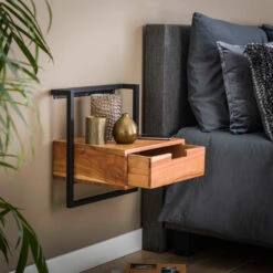 Hangend Nachtkastje Industrieel Acacia -BEPUREHOME Winkel hangend nachtkastje industrieel acacia air solid giani 02