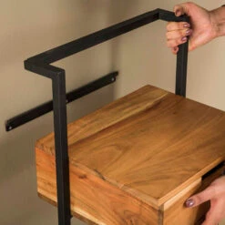 Hangend Nachtkastje Industrieel Acacia -BEPUREHOME Winkel hangend nachtkastje industrieel acacia air solid giani 03