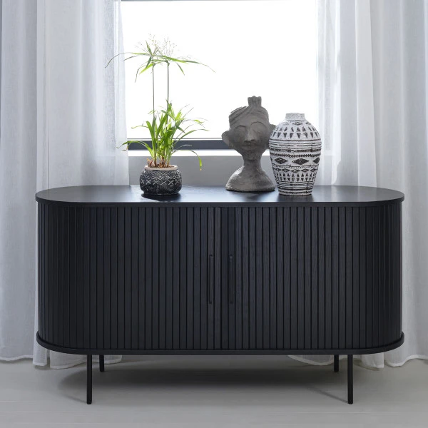 Houten Dressoir Zwart 3 Houten Dressoir Zwart