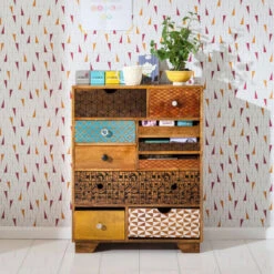 Houten Retro Ladekast Soleil 10 -BEPUREHOME Winkel houten retro ladekast soleil 10 1 800x800 1