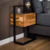 Industrieel Nachtkastje Acacia Met Metaal -BEPUREHOME Winkel industrieel nachtkastje acacia met metaal rigid giani 01