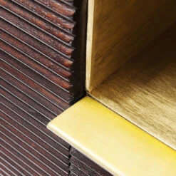 Tv-meubel Messing -BEPUREHOME Winkel kare design casino lounge tv meubel messing 83817 002