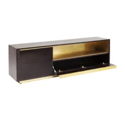 Tv-meubel Messing -BEPUREHOME Winkel kare design casino lounge tv meubel messing 83817 009