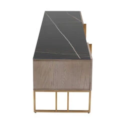 Tv-meubel Marmer, Hout En Koper -BEPUREHOME Winkel kare design cesaro tv meubel marmer hout en koper 05