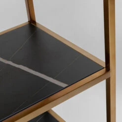 Vakkenkast Koper, Marmer En Hout 17 Vakkenkast Koper, Marmer En Hout -BEPUREHOME Winkel kare design cesaro vakkenkast koper marmer en hout 07