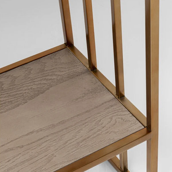 Vakkenkast Koper, Marmer En Hout 8 Vakkenkast Koper, Marmer En Hout - Afbeelding 6