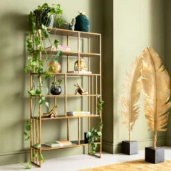 Vakkenkast Koper, Marmer En Hout